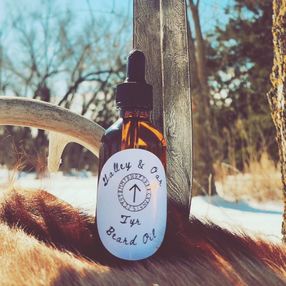 Beard Oil, Hand Crafted, Men's, Viking, Norse, Tobacco, Patchouli, fathers day